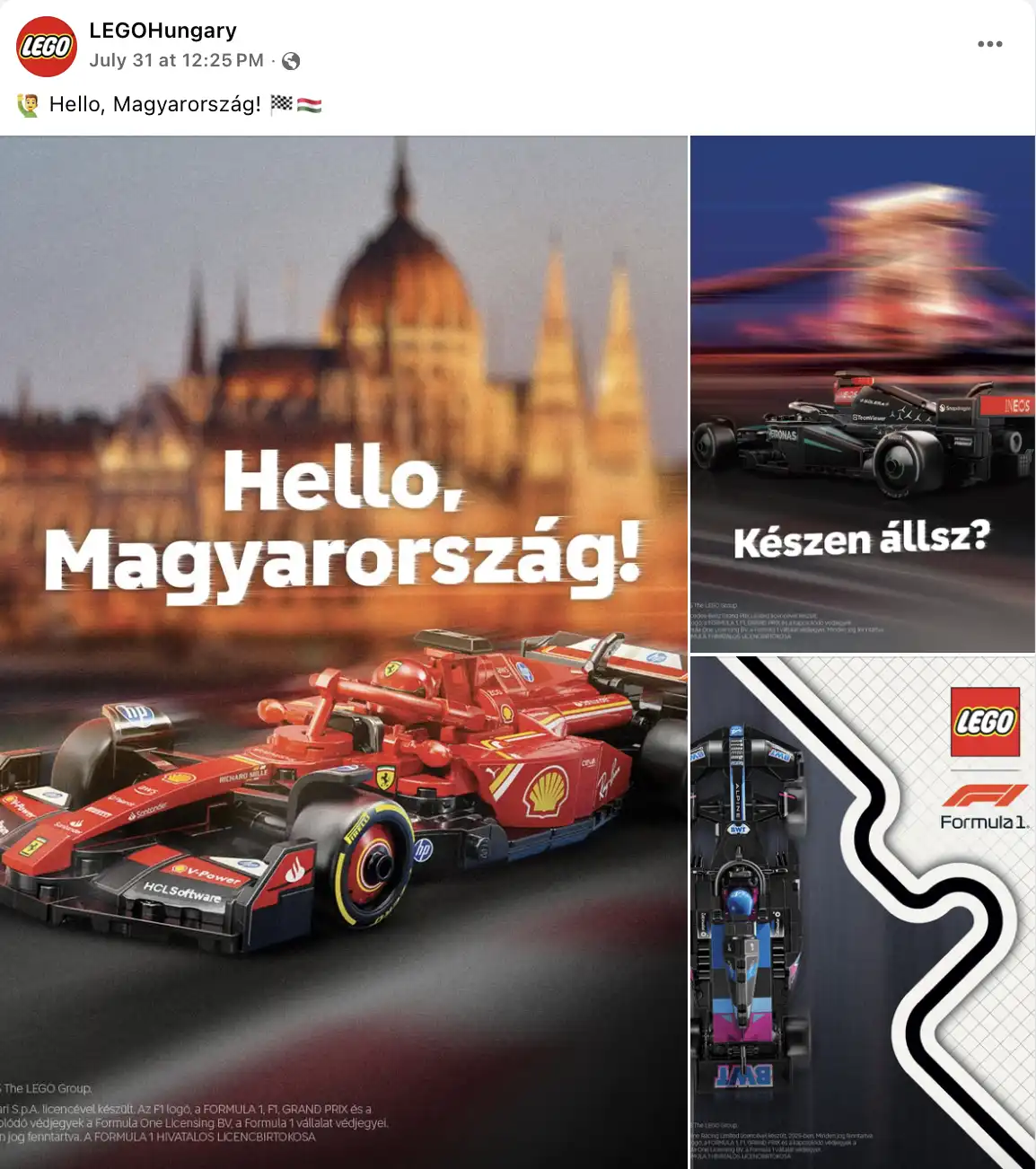 Social media tartalomgyártás és PPC – LEGO Hungary referencia