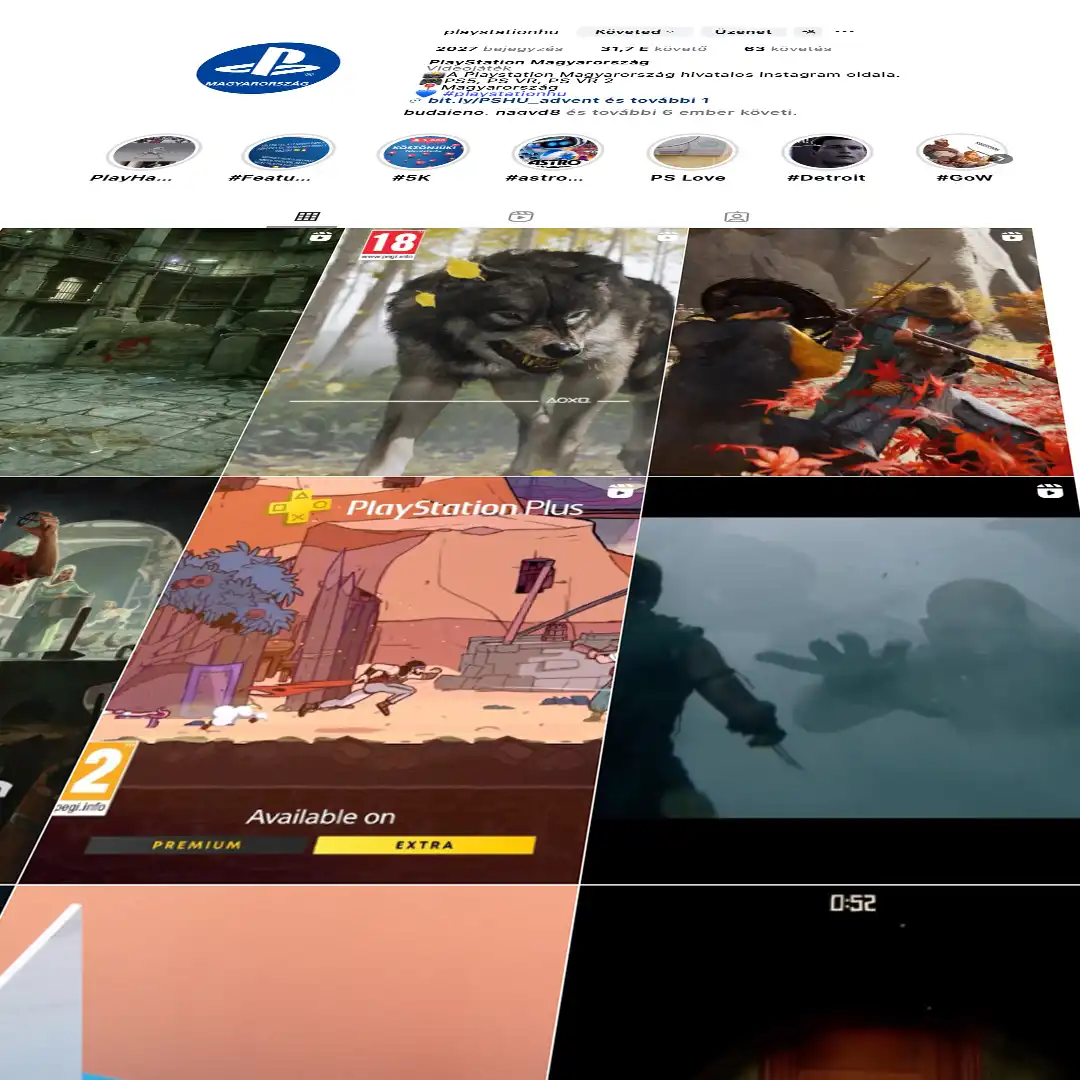 Social media tartalomgyártás – PlayStation Magyarország referencia